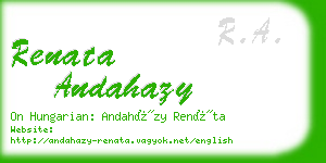 renata andahazy business card